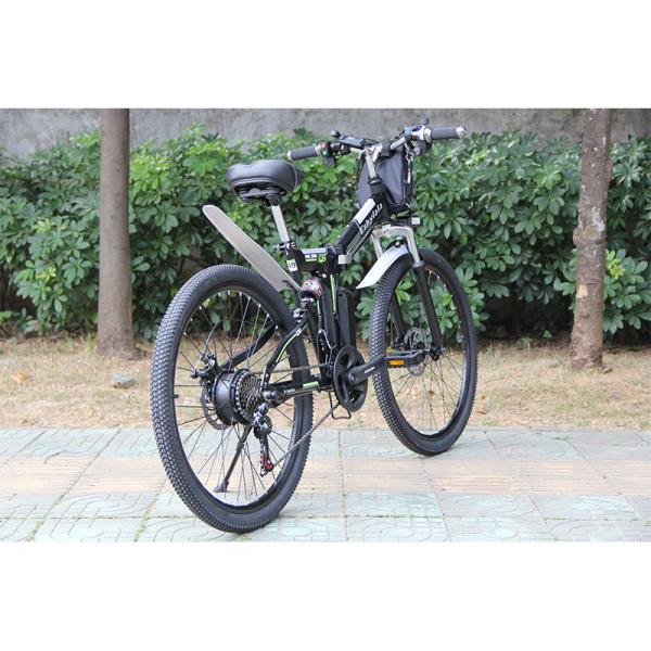 21Speed 24 Inch Folding Electric Bike IP54 Waterproof With 19mm Rims