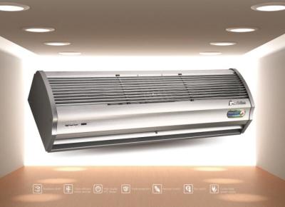 White Low Wind Resistance Electric Warm Air Curtain Heater 180cm / 150cm