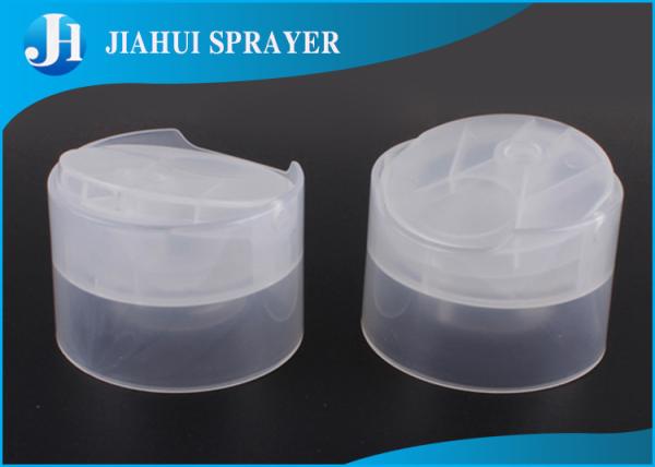 Double Deck Flip Top Plastic Caps Cosmetic Bottle Caps 24-410 Transparent Color