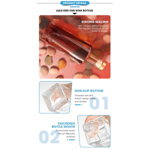 Супер Флинт Стекло Круглое Виски Бренди Ром Джин Текила Чистый Коктейль Стекло с крышкой