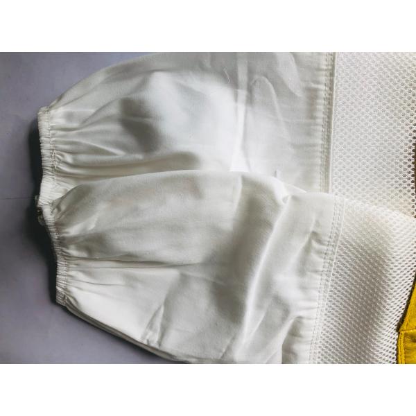 Yellow safety gloves for beekeeping With White Ventilated Wrist