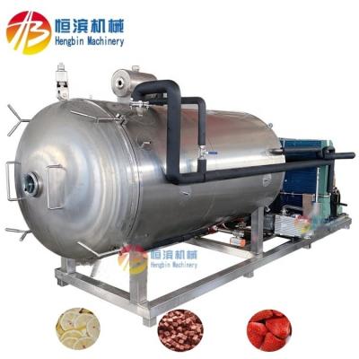 Máquina industrial de congelação seca de carne, peixe e vegetais de 38 kW com aquecimento a óleo de silicone