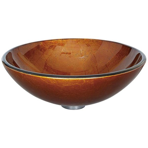 145mm Tempered Glass Sink Bathroom Countertop No Hole Scratch Resistance With Foil