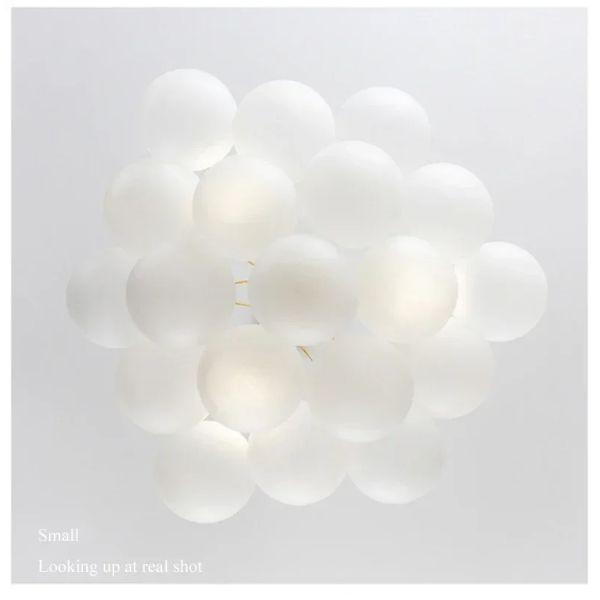 Glasses Bubble Chandeliers Nordic Frosted Glass Gold Black Pendant Light （WH-AP-669）