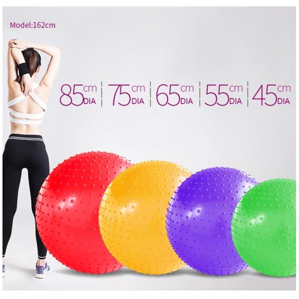 Ecofriendly Pilates Gym Ball , PVC 75cm Exercise Ball Meet EU Standard