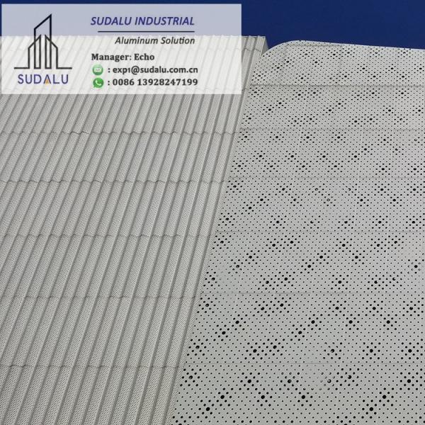 SUDALU 1-10mm Foshan Laser Cut Metal Perforated Aluminum Facade Wall Panel