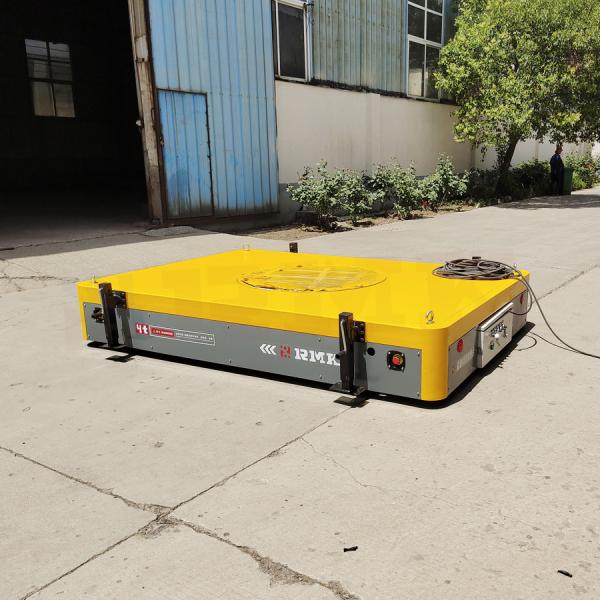 Height 600mm Automatic Transfer Cart , 10T Heavy Duty Transport Trolley