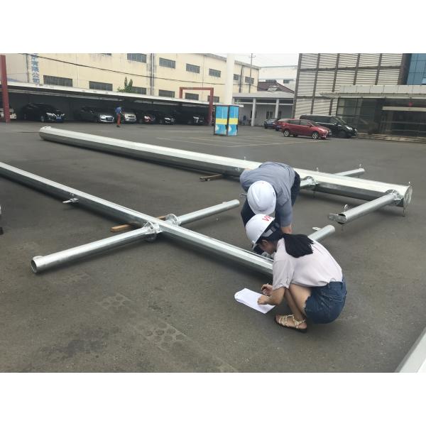 поляки 69kv передачи энергии 70ft Typeht стальные сплющили гальванизированный