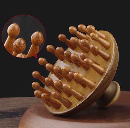 Scalp Massager Brush for Hair Growth Wooden Wide Tooth Hair Brush 1 Year Shelf Life