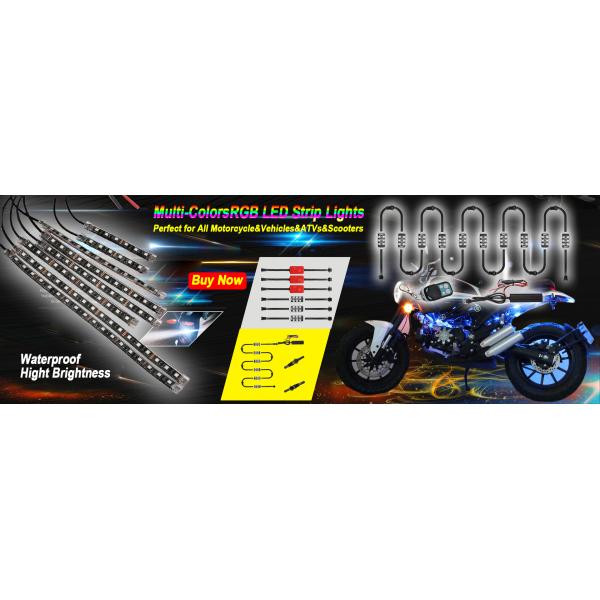 Motorcycle 12pcs 5050SMD Underglow Light Kits For Cars