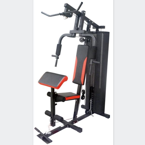 Multi Functional Gym Fitness Equipments 93kg Black Home Gym Machine