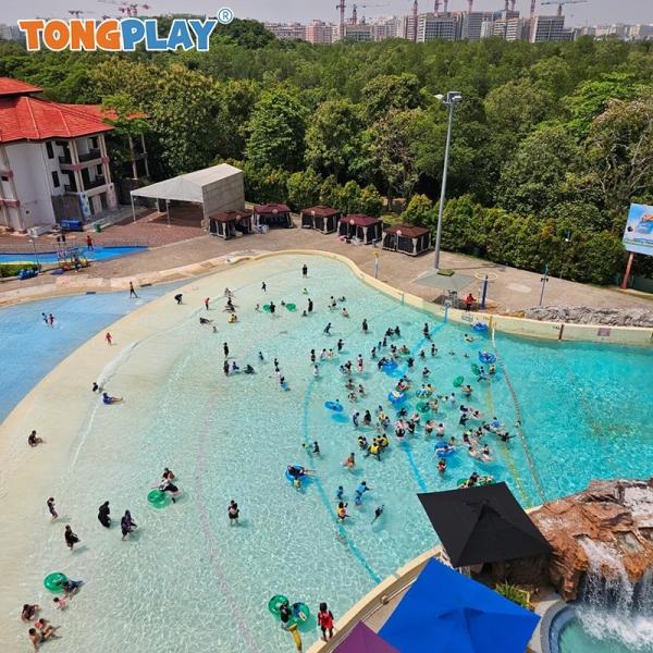 Relaxing Surf Wave Pool Amusement Water Park Supplies Customized