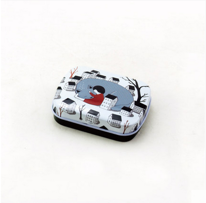 Customizable Small Tin Boxes Personalized Glossy Varnish Reusable Material