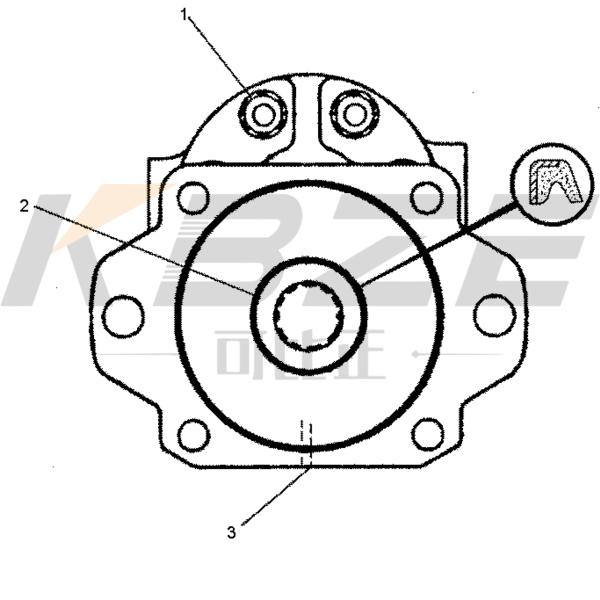 KBZE CA9T9839 9T9839 9T-9839 CATERPILLAR D9N DOZER GEAR PUMP ASSY