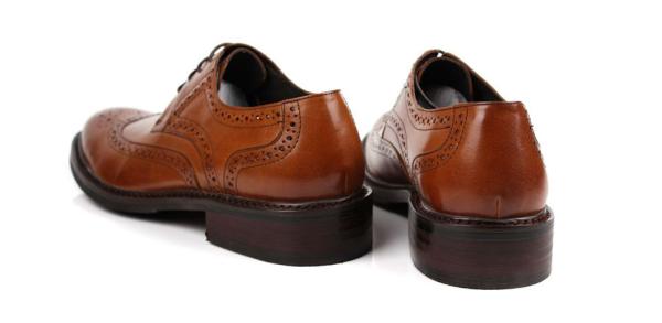 Genuine Leather Men's Dress Shoes Dark Brown Spring Autumn Shoes