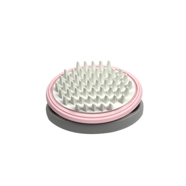 Pente cor-de-rosa/branco do ajustador do cabelo do animal de estimação, peso 100g da escova do Pin do animal de estimação para o cabelo longo