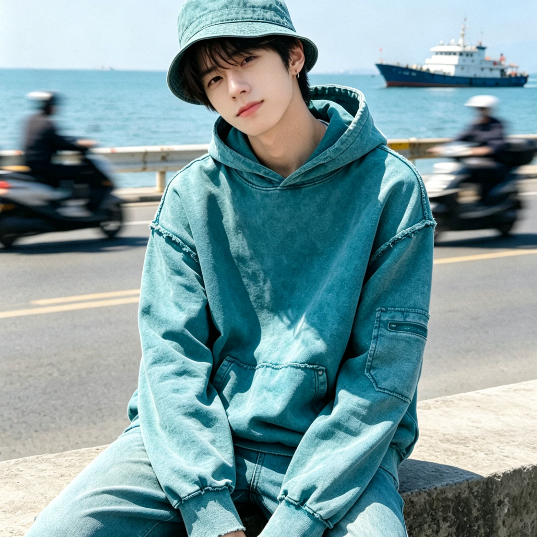 Vintage Raw Edge Acid Wash Hoodie French Terry Heavy Cotton Hoodie Oversized