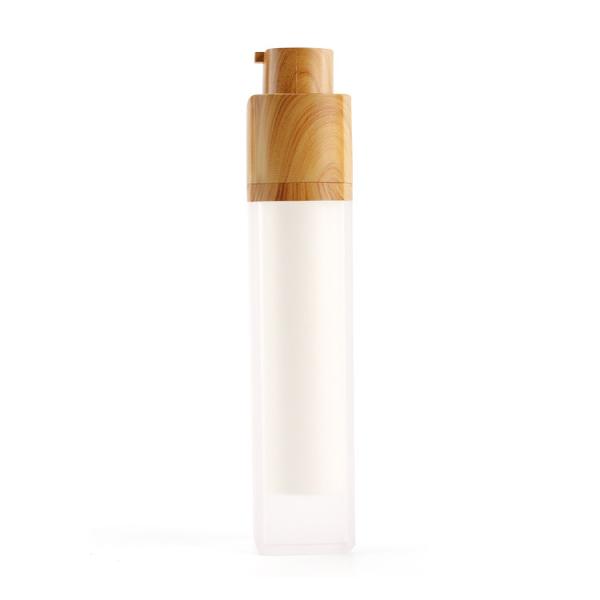 Square Plastic Pump Dispenser Bottle 100ml 3.4oz SGS Transparent 30mm 30/400