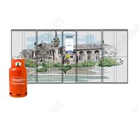 Échange se vendant robotique combiné futé de gaz de machine de casier pour la salade de sandwich