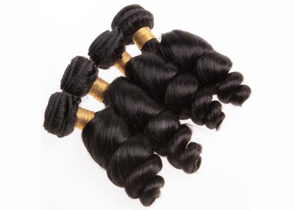 Extensões completas do cabelo humano de Remy da cutícula, extensões do cabelo de Remy do brasileiro 8A