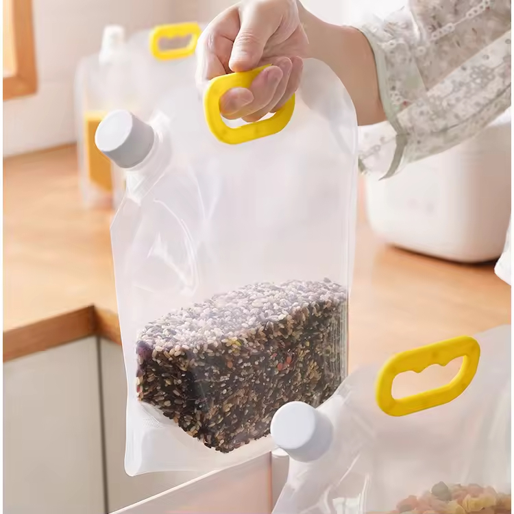 Eco-Friendly Leakproof Reusable Ziplock Bags Kitchen Food Snack Storage Bags for Lunch Fruit Liquid