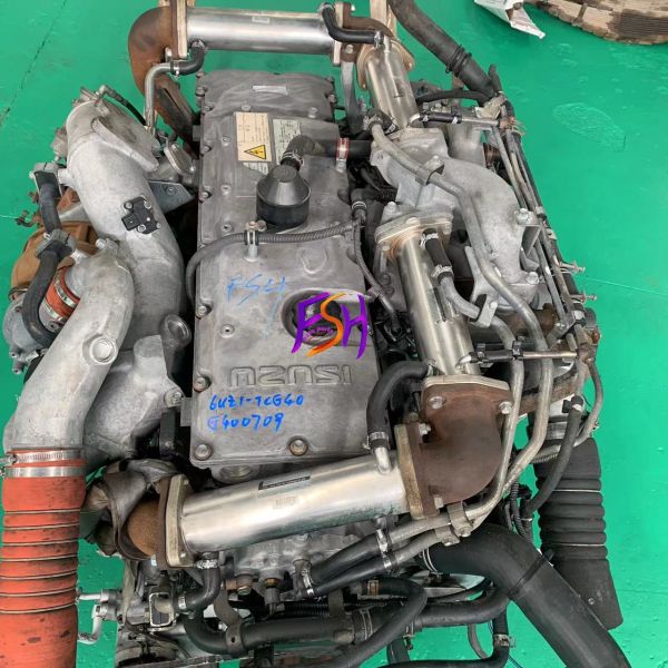 Isuzu 6UZ1T 6-cylinder Turbocharged Diesel Engine Assembly with 7.8 liters Displacement for Trucks and Buses