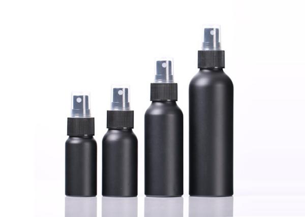 30ml 60ml 100ml Custom Cosmetic Bottles Black Aluminum Perfume Spray Bottle