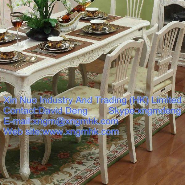 Wooden dining tables and chairs, long wooden dining table, wood furniture Restaurant