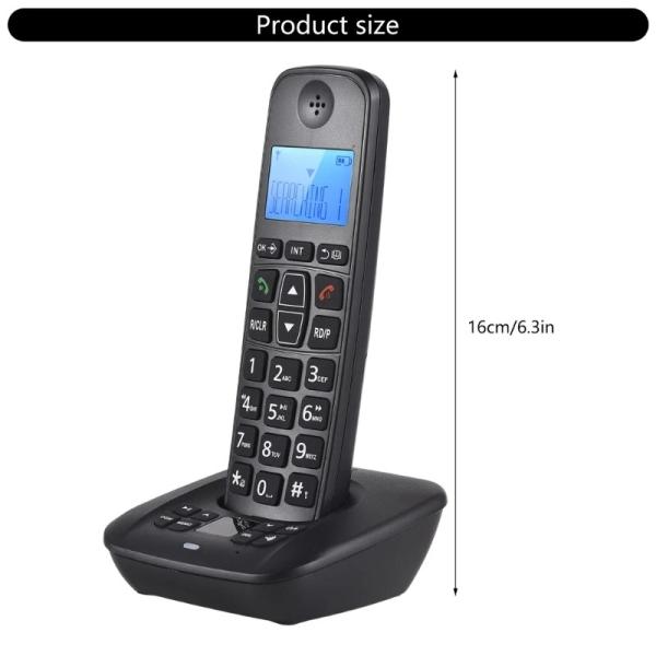 Large Character Display Elderly Mobile Phones with Big Buttons Package Includes 1Set D1002B TAM Digital Phone