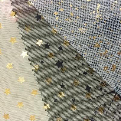 Foile Mesh Textured Polyester Fabric 160CM Width 45gsm For Stage Costume