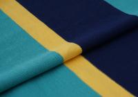 Breathable And Natural Skin-Friendly Good Texture Soft Striped Knit Fabric For T-Shirt