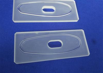 Vidro redondo da precisão que faz à máquina o tipo feito sob encomenda da placa da espessura resistente ao calor