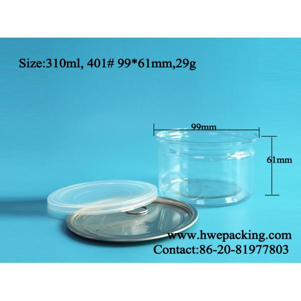 Консервная банка тунца морепродуктов упаковывая пластиковую банку ЛЮБИМЦА 10oz 310ml 401# прозрачную
