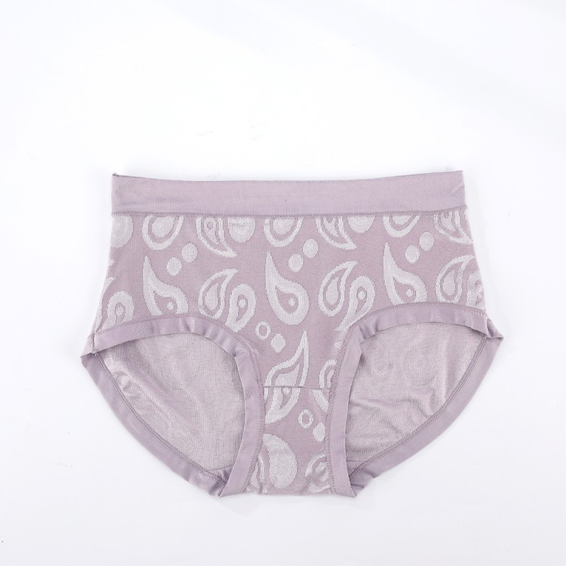 Direct Sale Soft Breathable Panties Everyday Wear Stretchy Elastic Underwear Jacquard Design Women Girls Comfortable