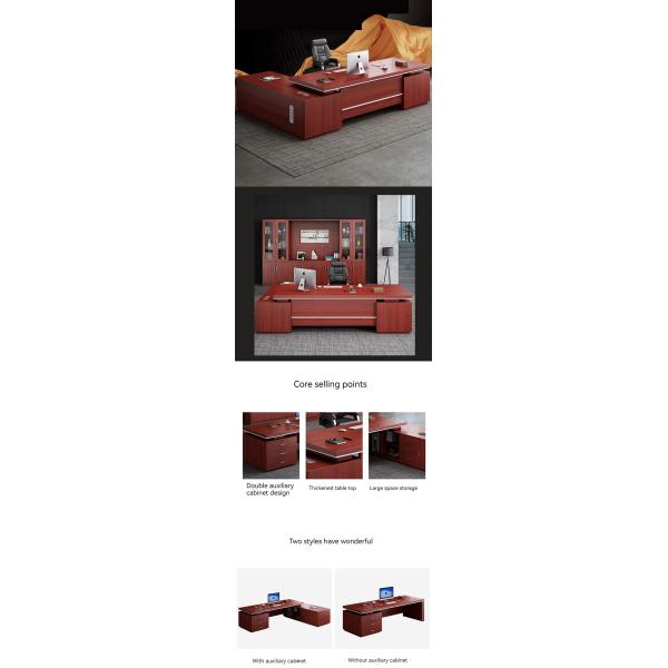 Большой современный офисный стол и стул Комбинация для офисной мебели президента менеджера