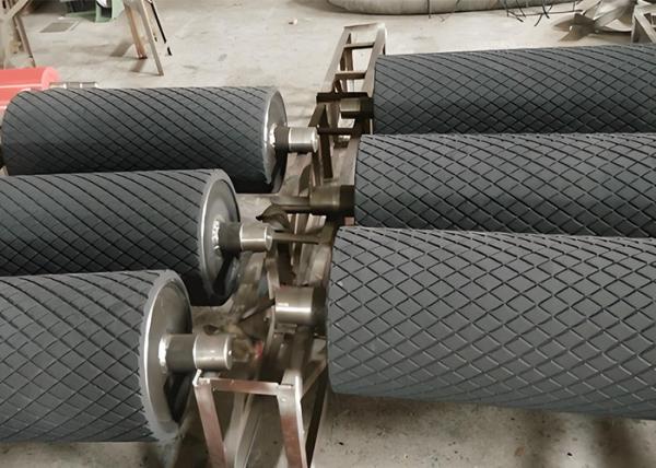 Stable Operation Belt Conveyor Roller Low Noise Round Shape Pulley Alloy Steel