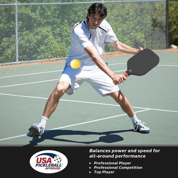3k Frosted Surface Carbon Fiber Pickleball Paddle OEM ODM For Outdoor Sports Fitness