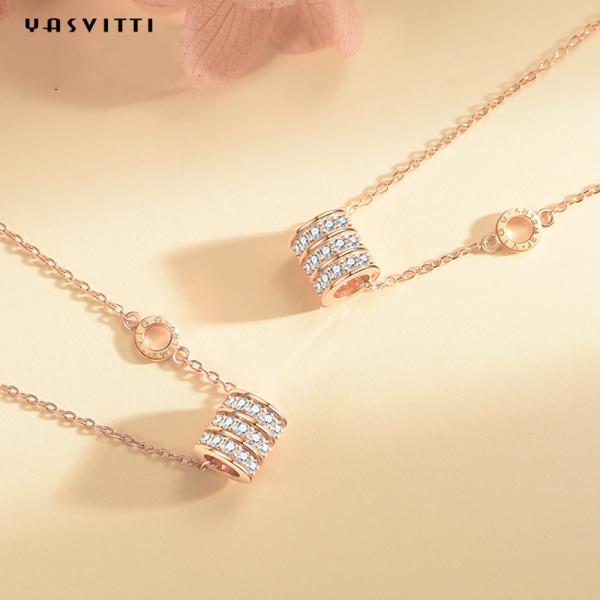 цепи Zirconia 0.06oz 8.1x7.4x7.4mm ODM ожерелья кубической богемский серебряный цепной