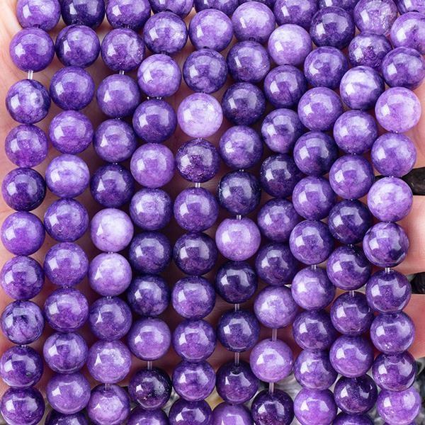 8 mm violette galaxie agate perles de pierre précieuse de guérison perles de pierre de cristal pour la fabrication de bijoux