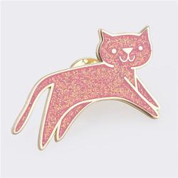 Lovely Fill In Color Metal Lapel Pins Custom Logo Western Brooches Cartoon Badges
