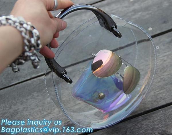 eco friendly teen fashion clear PVC handbag, Plastic PVC Handbags for Women, Promotional low price wholesale pvc handbag
