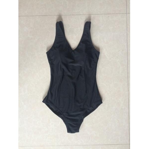 2016 Children Girl's black polyamide one piece swimming suit