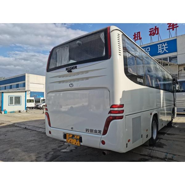 Used Higer Bus KLQ6856 37 Seats Steel Chassis Rear Yuchai Engine Left hand Drive Good Condition with AC