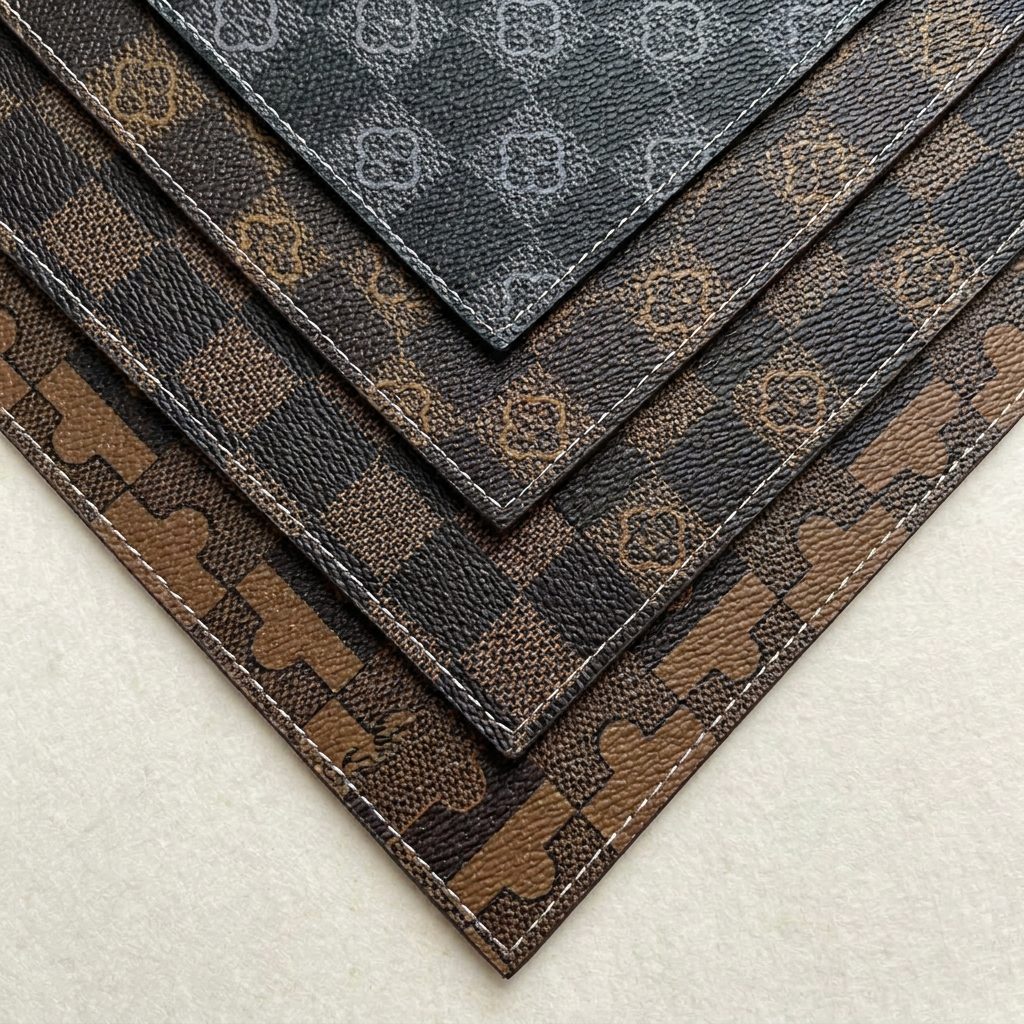 0.8mm Thick PVC Synthetic Leather Water Resistant Abrasion-Resistant for Bag Package