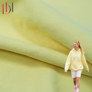 100% Cotton Hoodie Fabric 410gsm Heavyweight Organic Fabric