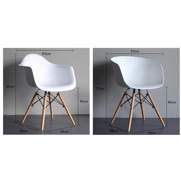 Nordic dining chair household desk backrest creative modern simple restaurant coffee negotiation plastic chair