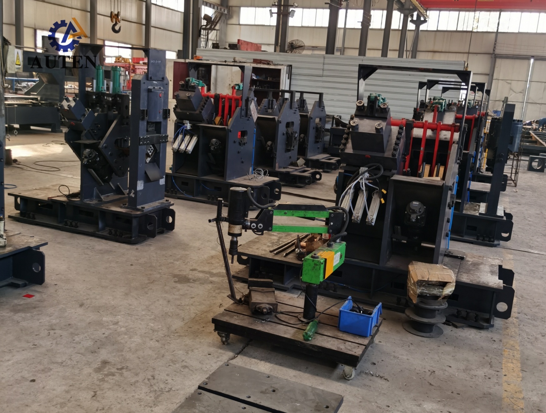 Single Blade Cutting Mode CNC Angle Punching Machine With Punching Marking Cutting Functions