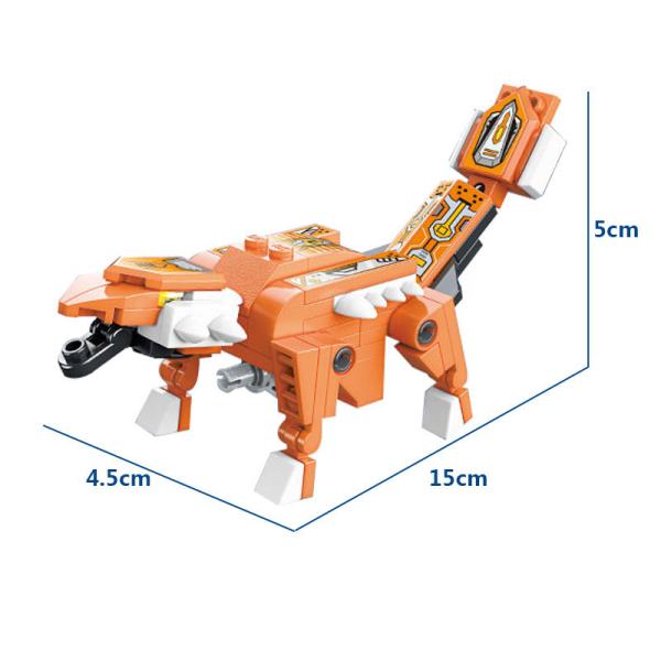 Unisexo 6 em 1 Dinossauro poderoso brinquedo transformador Mecha Tyrannosaurus Ótimo presente para 7-12