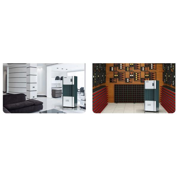 Deshumidificador industrial de acero inoxidable 380 V ~ 3N / 50 Hz con tubo de drenaje automático