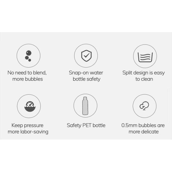 Pink 130x230x340mm Bubble Water Machine Juice Home